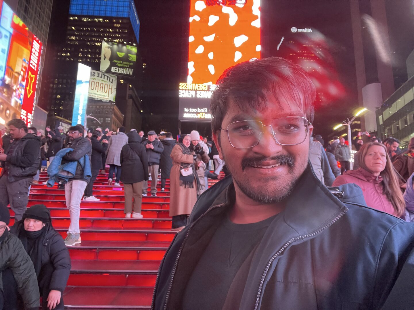 Harshith at Times Square